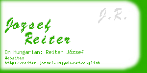 jozsef reiter business card